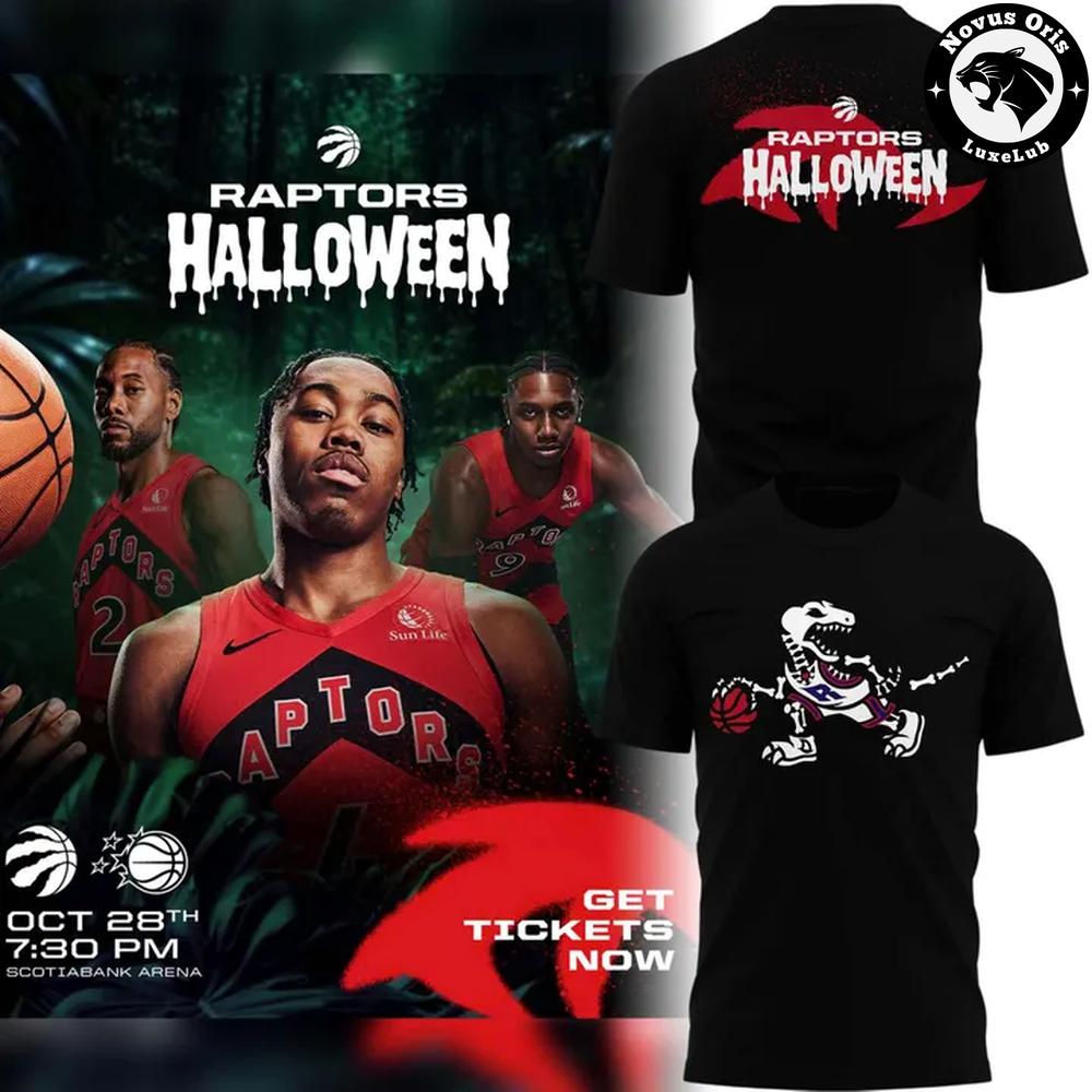 Toronto Raptors Halloween Night 2026 Black T-Shirt Toronto Raptors Halloween Night 2026 Black T-Shirt