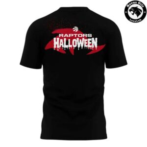 Toronto Raptors Halloween Night 2026 Black T Shirt 3