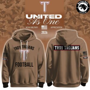 Troy Trojans Military Appreciation 2026 Camo Pullover Hoodie