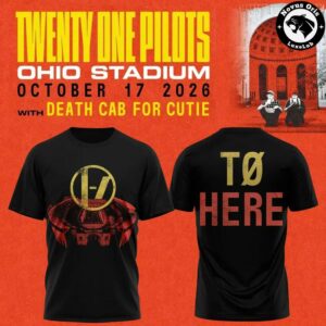 Twenty One Pilots Ohio Stadium Tour 2026 Black T Shirt 3
