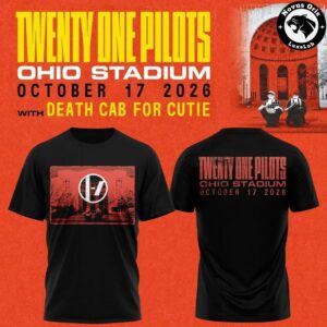 Twenty One Pilots Ohio Stadium Tour 2026 Black T Shirt 4