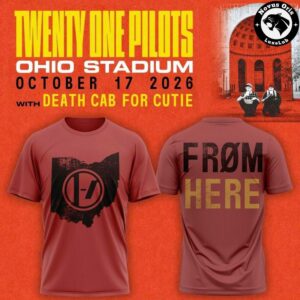 Twenty One Pilots Ohio Stadium Tour 2026 Black T Shirt 6