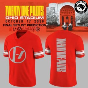 Twenty One Pilots x Ohio State Buckeyes 2026 Red Football Jersey