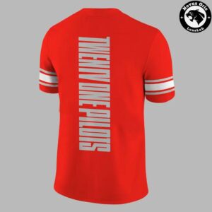 Twenty One Pilots x Ohio State Buckeyes 2026 Red Football Jersey 3