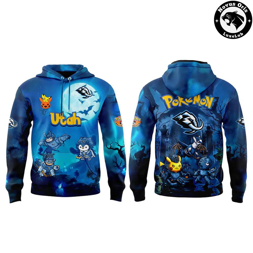 Utah Mammoth x Pokémon Halloween Night 2026 Hoodie Utah Mammoth x Pokémon Halloween Night 2026 Hoodie
