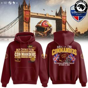 Washington Commanders NFL London Games 2026 Pullover Hoodie 10
