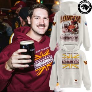 Washington Commanders NFL London Games 2026 Pullover Hoodie 2
