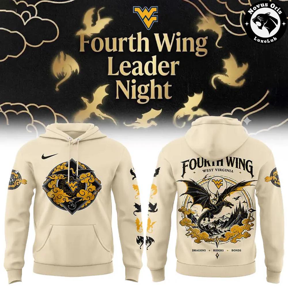 West Virginia Mountaineers x Fourth Wing Leader Night 2026 Hoodie West Virginia Mountaineers x Fourth Wing Leader Night 2026 Hoodie